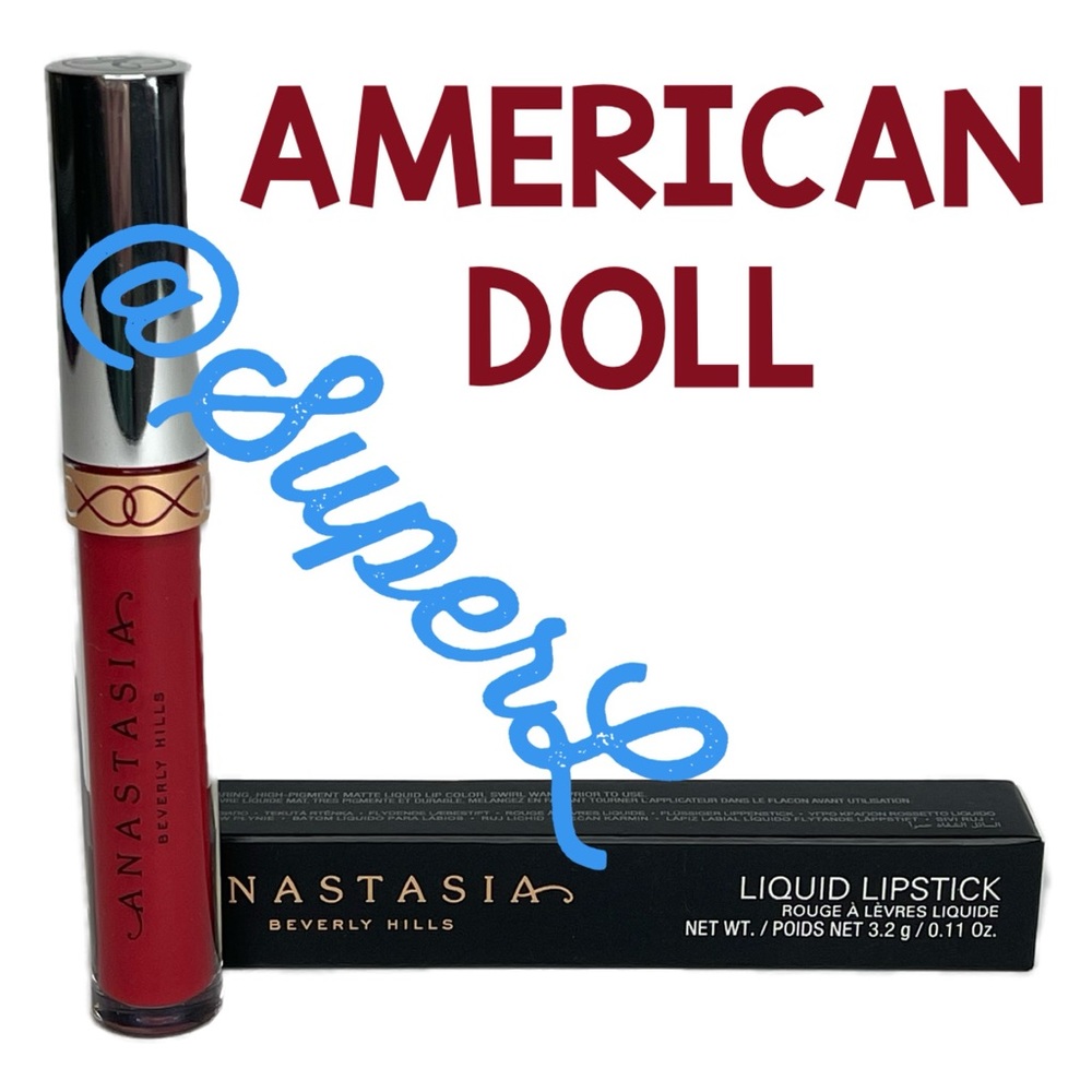 2/$30 NEW Anastasia Beverly Hills Liquid Lipstick in American Doll Red Lip